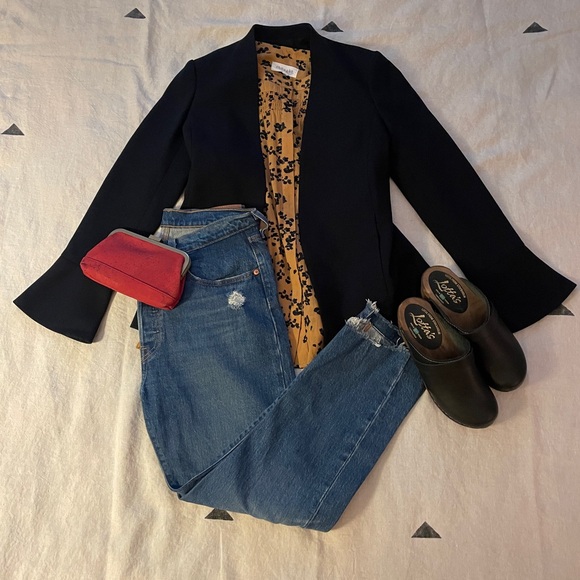 Goldenrod blouse - organic cotton by Thought brand, size small (US 4-6) - Picture 5 of 5